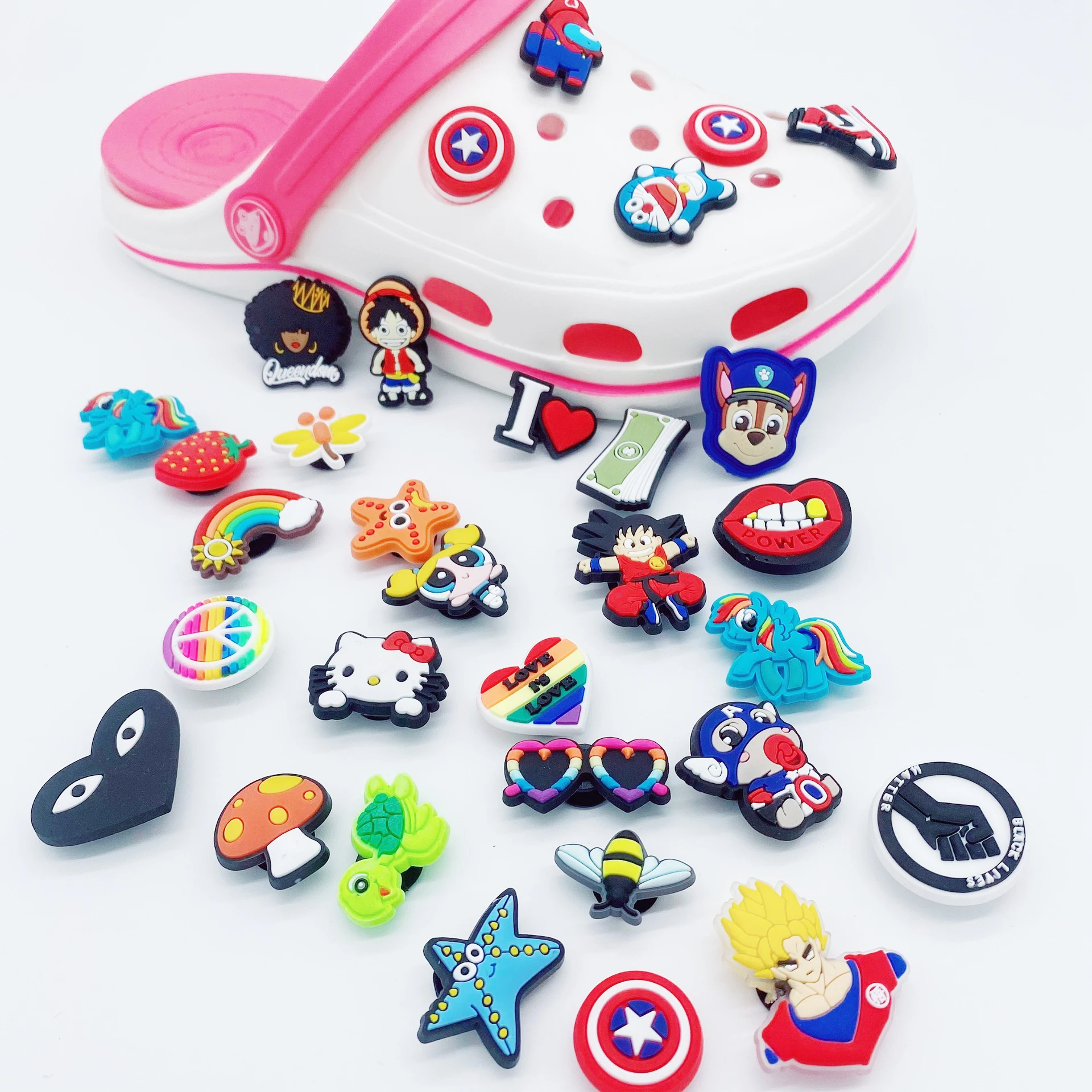 Cheap Custom New Design Soft PVC Cartoon Croc Shoe Charm Wholesale, Picture
Cheap Custom New Design Soft PVC Cartoon Croc Shoe Charm Wholesale, Picture