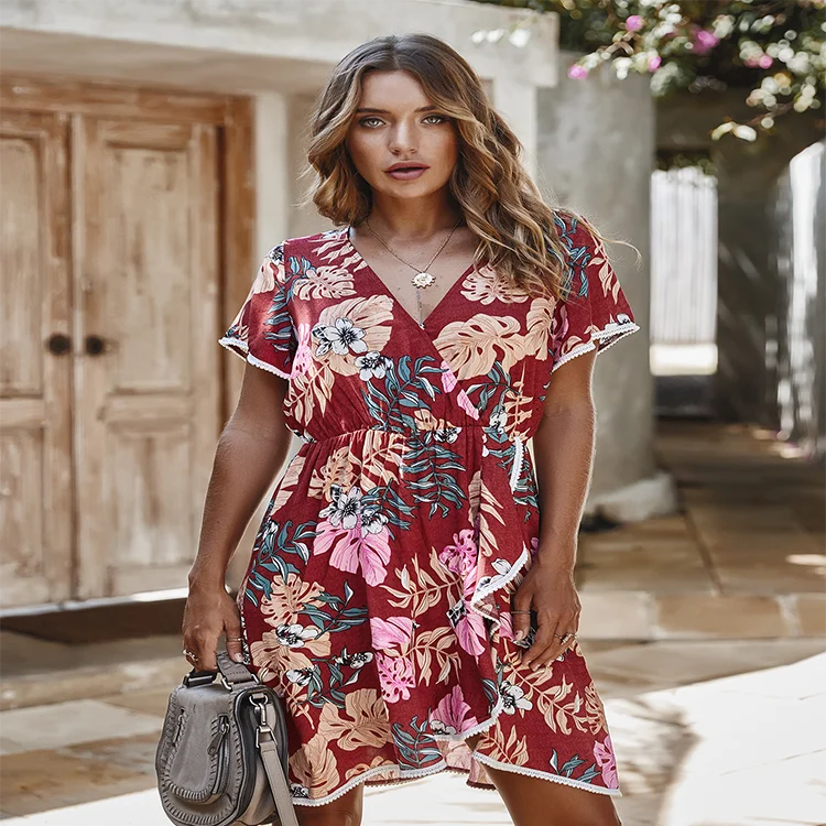 2021 cotton dresses summer women spring clothings for women Dress, Red, light coffee color
2021 cotton dresses summer women spring clothings for women Dress, Red, light coffee color