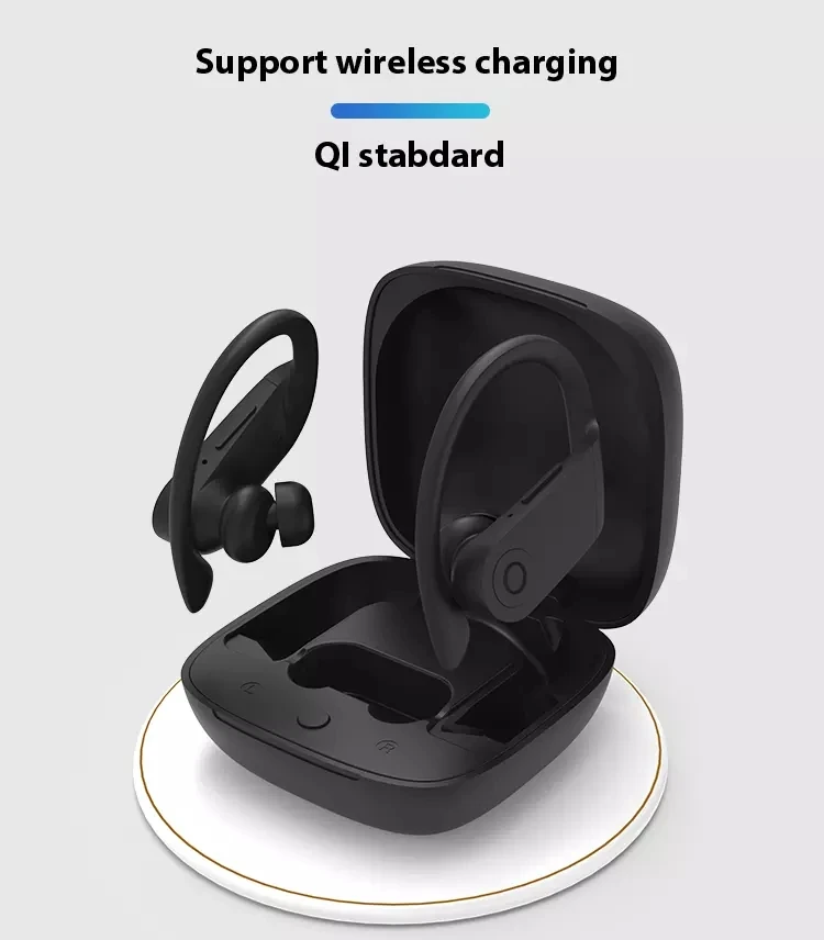 Wireless Charging Blue-Tooth 5.0 Headset Sports Ear Hook Earphones - ANKUX.COM