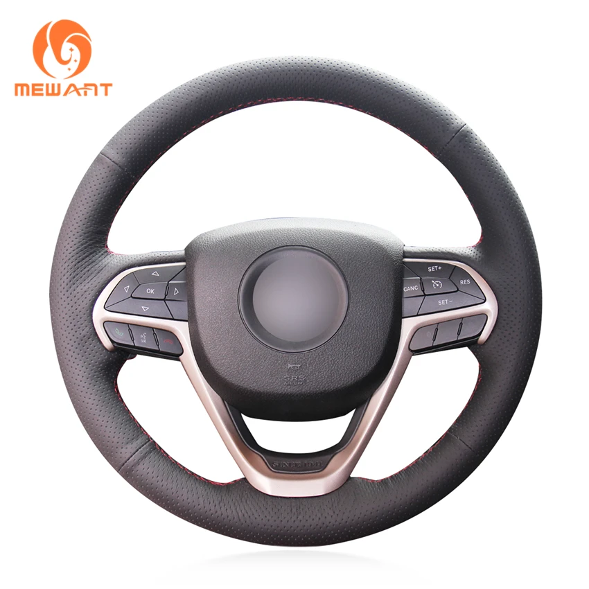 Hand Stitching Black Genuine Leather Steering Wheel Cover for Jeep Grand Cherokee 2014-2016
Hand Stitching Black Genuine Leather Steering Wheel Cover for Jeep Grand Cherokee 2014-2016
