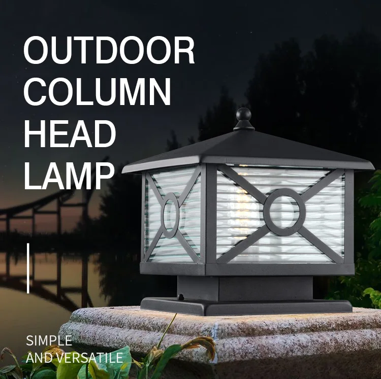 Landscape Lawn Garden Decorative Outdoor Waterproof High Power Pillar Lights