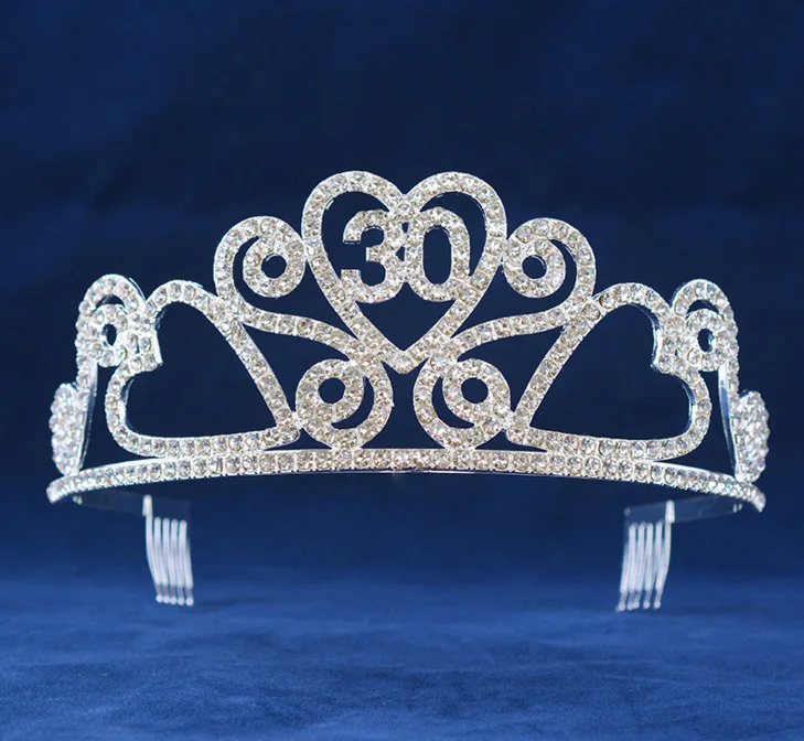 Jachon New birthday party digital crown full of diamond glittering crown hair accessories, As picture
Jachon New birthday party digital crown full of diamond glittering crown hair accessories, As picture