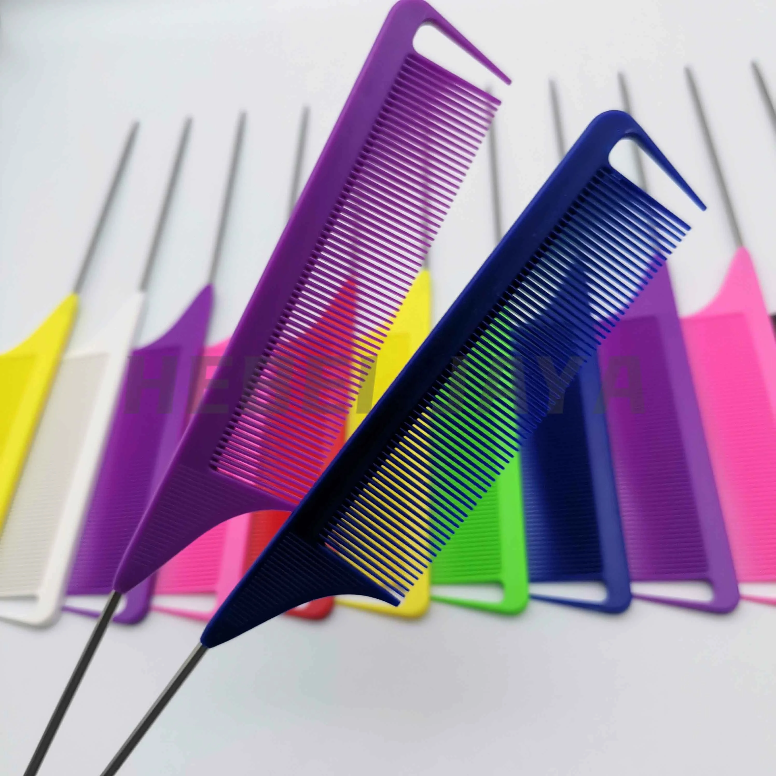 Antistatic heat resistant peine custom logo carbon hair precision rat tail parting comb with private label, Customized color
Antistatic heat resistant peine custom logo carbon hair precision rat tail parting comb with private label, Customized color