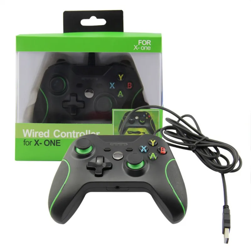 USB Wired Game Controller For Xbox One Slim Gamepad PC Window, Black,white,blue