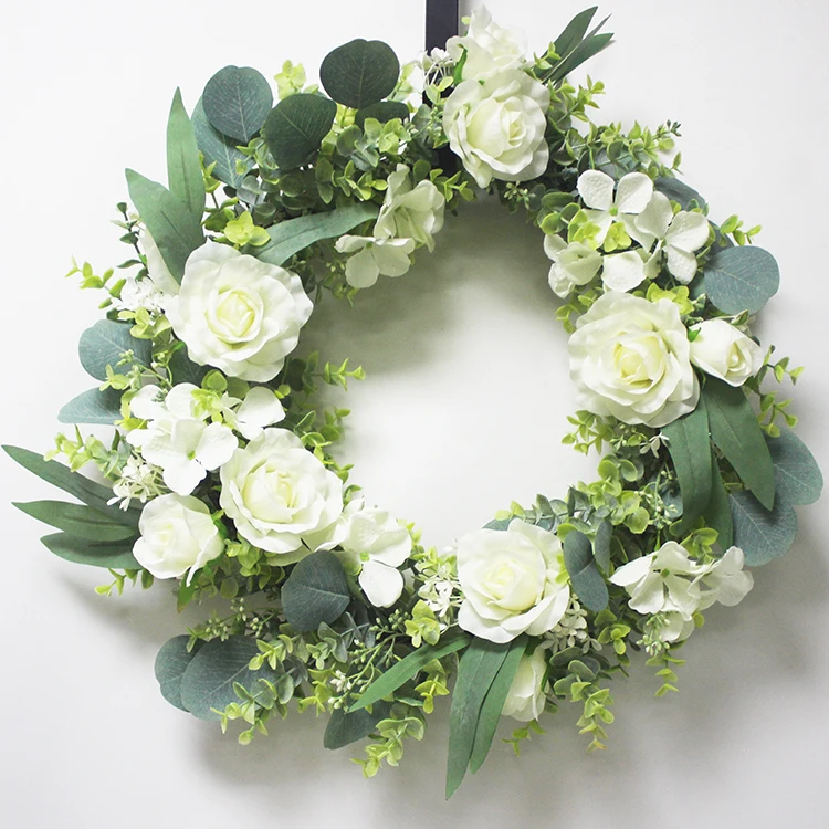 20" Amazon artificial rose hydrangea flower wreath for wedding front door decor artificial white rose eucalyptus door wreath, Green and other customized...
20" Amazon artificial rose hydrangea flower wreath for wedding front door decor artificial white rose eucalyptus door wreath, Green and other customized...