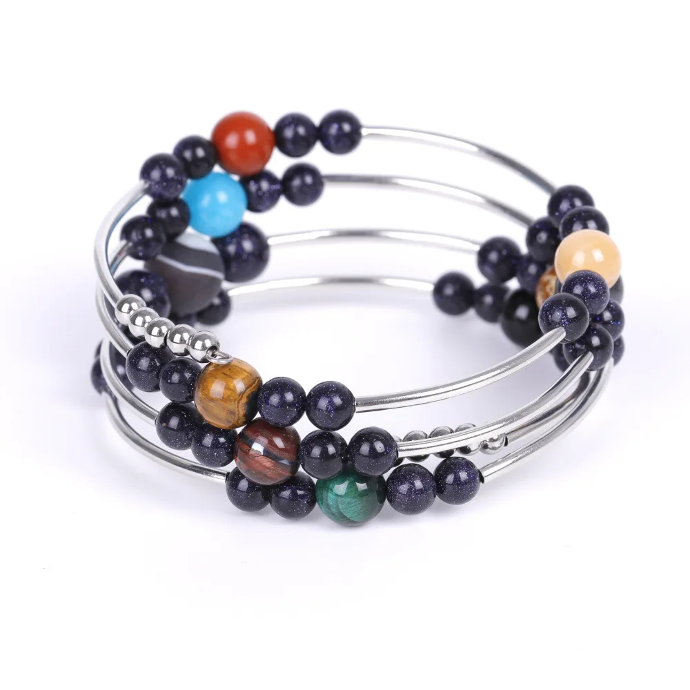 JS-133 Adjustable Multi Layer Wire Rope Bracelets Bangles Wrap 7 Chakra Bracelet Natural Stones Beads Bracelet, As show picture
JS-133 Adjustable Multi Layer Wire Rope Bracelets Bangles Wrap 7 Chakra Bracelet Natural Stones Beads Bracelet, As show picture