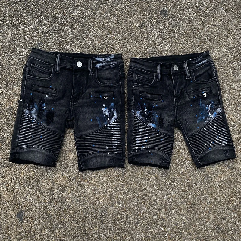 Hot selling Denim boys jeans shorts broken hole biker denim pants shorts sets for 1-14 years old kids, As picture
Hot selling Denim boys jeans shorts broken hole biker denim pants shorts sets for 1-14 years old kids, As picture