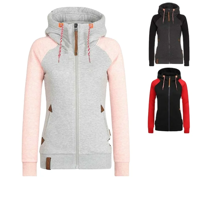 Wholesale customized women's spring and autumn long-sleeved hooded zipper cardigan sweater jacket plus size casual sports joggin
Wholesale customized women's spring and autumn long-sleeved hooded zipper cardigan sweater jacket plus size casual sports joggin