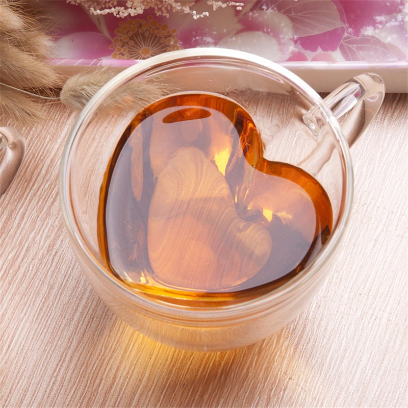 JTX004 Home Office Heat Resistant Tea Milk Mugs Drinkware Cup For Family Lover Gifts Heart Shaped Double Wall Glass Coffee Mug, Transparent
JTX004 Home Office Heat Resistant Tea Milk Mugs Drinkware Cup For Family Lover Gifts Heart Shaped Double Wall Glass Coffee Mug, Transparent