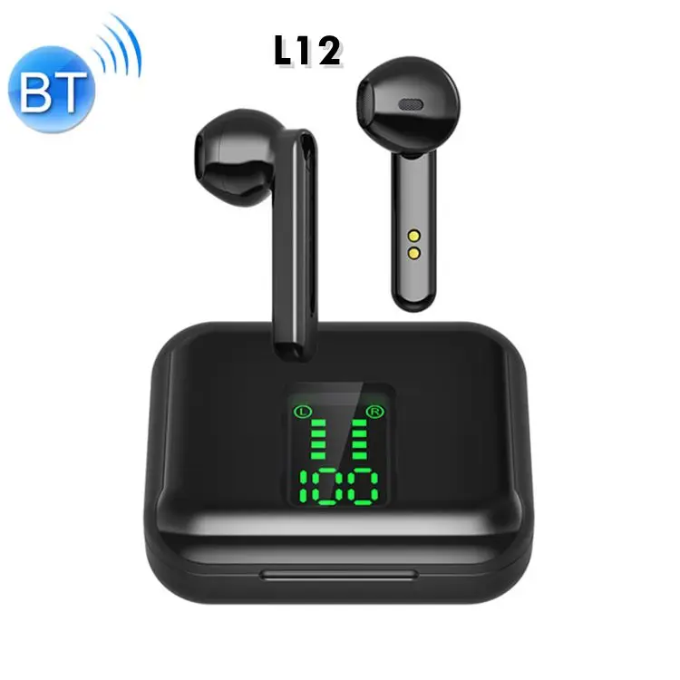 2021 Amazon Top Seller L12 5.0 TWS Touch Digital Display Wireless Headset New Product Sport Earphone with Charging Box Earbuds
2021 Amazon Top Seller L12 5.0 TWS Touch Digital Display Wireless Headset New Product Sport Earphone with Charging Box Earbuds