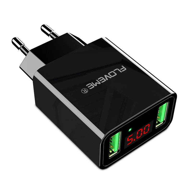 Free Shipping 1 Sample OK Phone Battery Charger Power Adapter FLOVEME LED Display Portable Dual USB Wall Charger
Free Shipping 1 Sample OK Phone Battery Charger Power Adapter FLOVEME LED Display Portable Dual USB Wall Charger