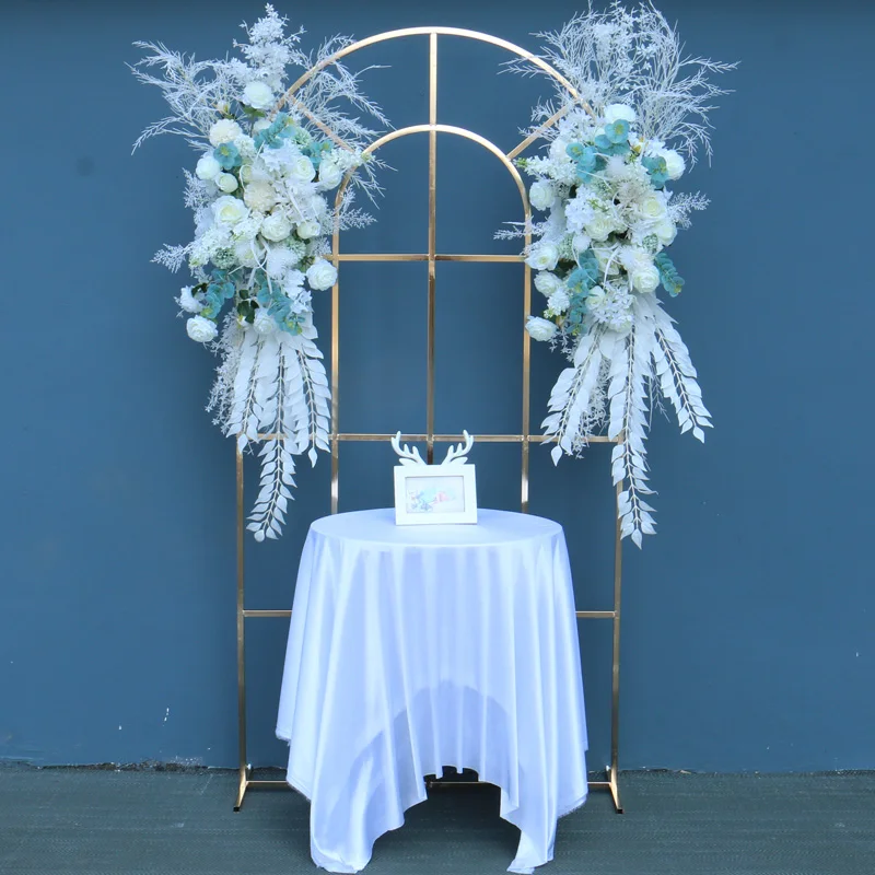 European Gilded Wedding Props Wrought Iron Grid Flower Stand Stage Welcome Area Decor Home Arched Background Shelf
European Gilded Wedding Props Wrought Iron Grid Flower Stand Stage Welcome Area Decor Home Arched Background Shelf