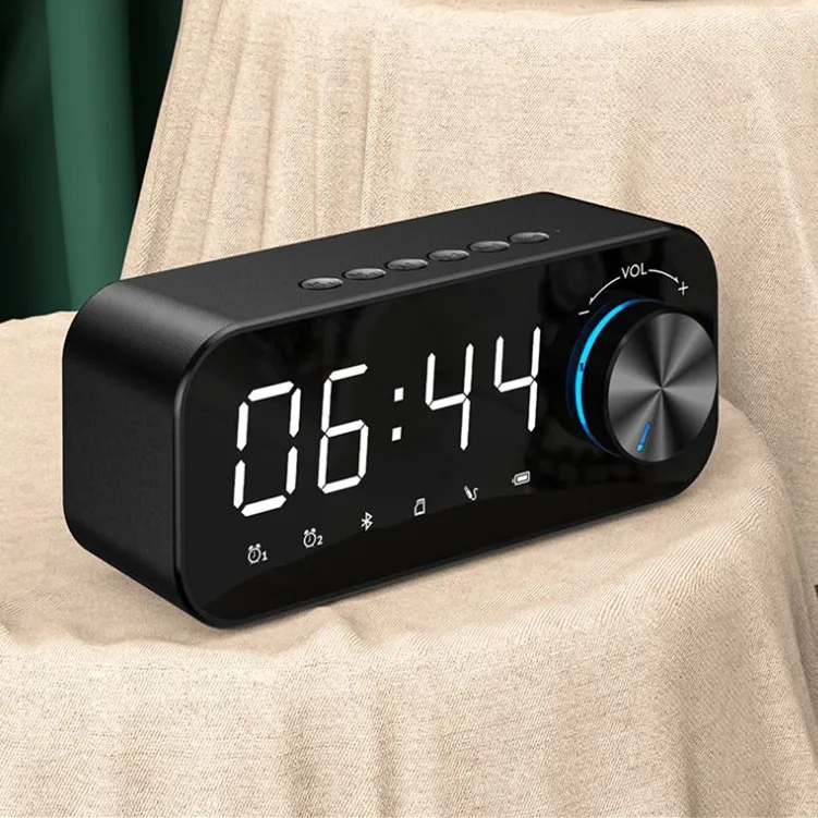 Hot selling charging wireless clock alarm clock home outdoor mini card subwoofer speaker
Hot selling charging wireless clock alarm clock home outdoor mini card subwoofer speaker