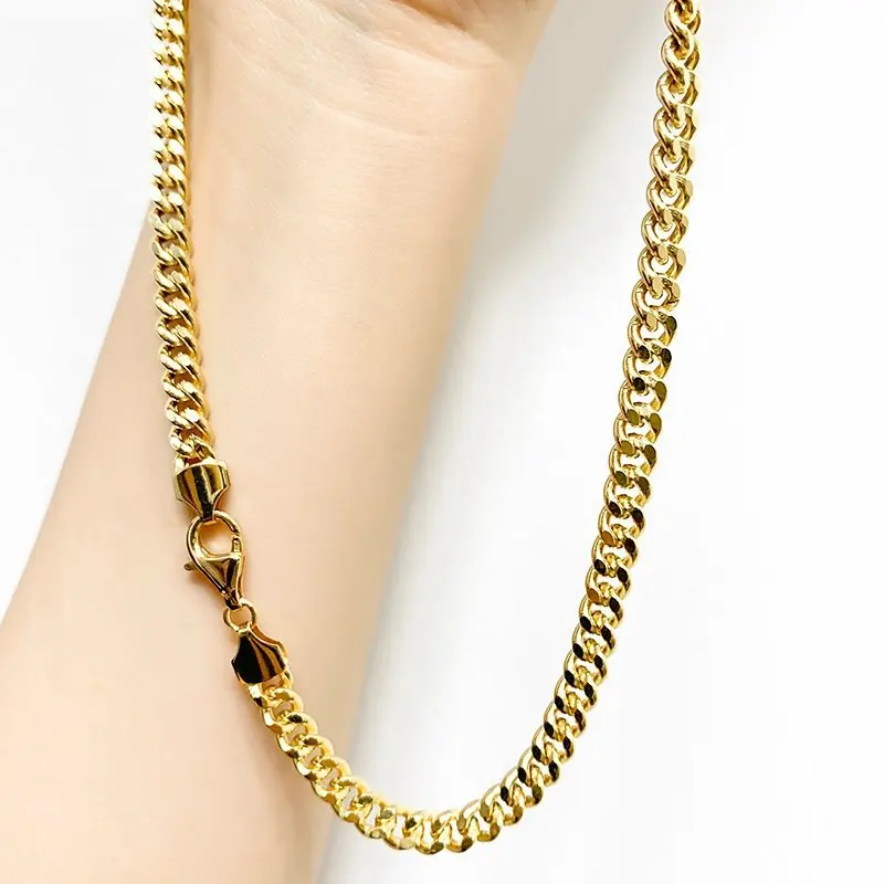 0.85 to 5.3mm width Luxury Fashion Pure 18K Gold Cuba Boss Chains Necklace Men Women Jewelry
0.85 to 5.3mm width Luxury Fashion Pure 18K Gold Cuba Boss Chains Necklace Men Women Jewelry