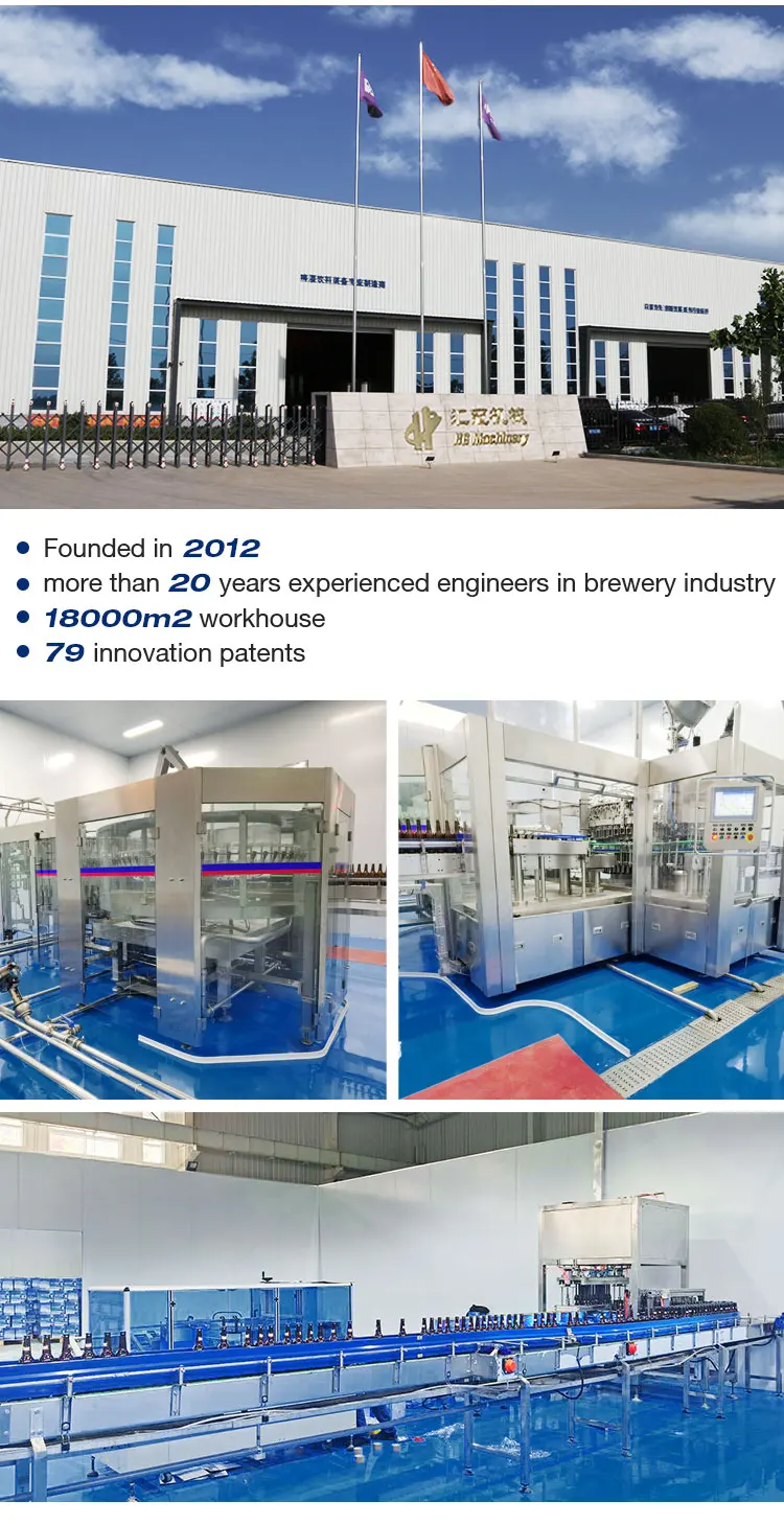 Fully automatic craft beer bottling plant