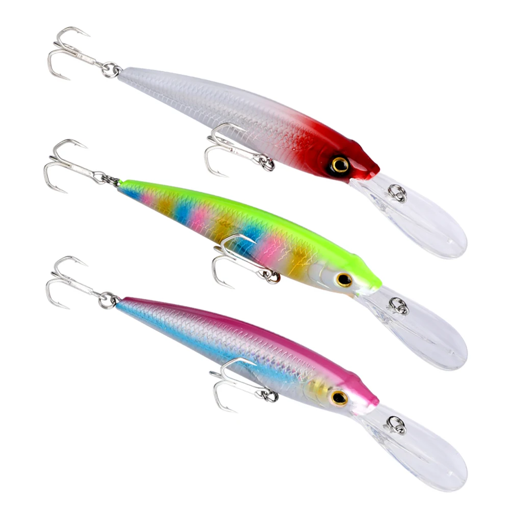 

HONOREAL 100mm 16g Wholesale Hard Plastic Trolling Deep Dive Bass Trout Perch Crappie Walleye Trolling Fishing Minnow Lure