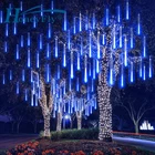 HoneyFly 8 Tubes Outdoor Meteor Shower LED String Lights 30/50cm Waterproof For Tree Christmas Wedding Party Decoration