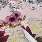 Cheap price 100D woven four way stretch digital printing polyester spandex fabric for sports