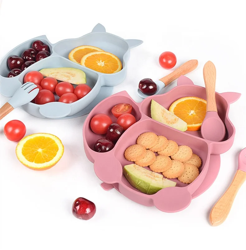 Baby Silicone Cartoons Plate Set Self-Feeding Antislip Saucer Suction Children's Tableware Silicone Dish
Baby Silicone Cartoons Plate Set Self-Feeding Antislip Saucer Suction Children's Tableware Silicone Dish