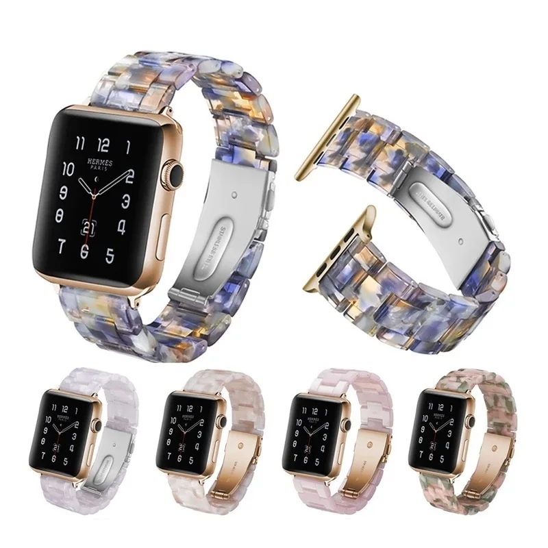 Luxury Stainless Steel Buckle Bracelet Replacement Wristbands for Woman Man for Apple Watch Resin Strap, 21 colors
Luxury Stainless Steel Buckle Bracelet Replacement Wristbands for Woman Man for Apple Watch Resin Strap, 21 colors