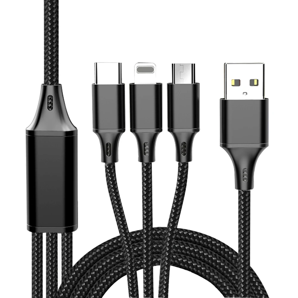 3in1 USB Cable Fast Charging Cable Android Micro USB Type C USB C for Samsung Xiaomi Mobile Phone Cables Charge Cord, Black red blue grey
3in1 USB Cable Fast Charging Cable Android Micro USB Type C USB C for Samsung Xiaomi Mobile Phone Cables Charge Cord, Black red blue grey