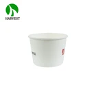 Single use 16oz round salad noodle rice paper bowl for food catering