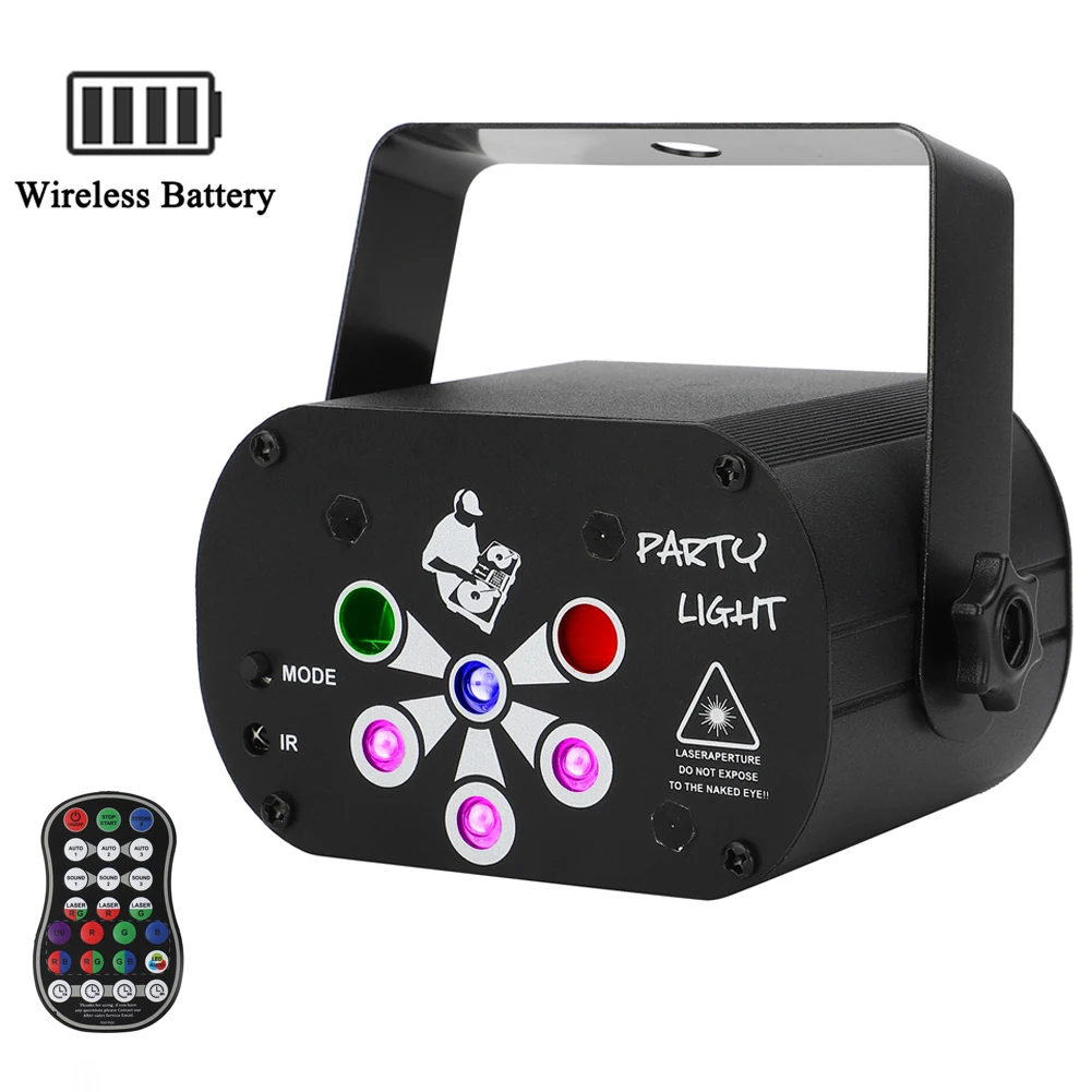 U`King Rechargeable R&G 6 Hole Party Light with Remote Control LED Laser Lights Projector
U`King Rechargeable R&G 6 Hole Party Light with Remote Control LED Laser Lights Projector