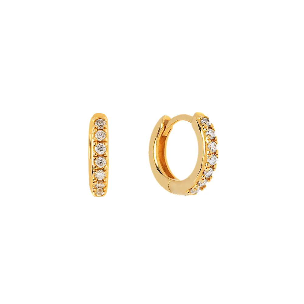 S925 Sterling Silver Needle Gold plated Hoop Earrings Hollow out Rhinestone Crystal Circle Round Hoop Earrings Women Earrings
S925 Sterling Silver Needle Gold plated Hoop Earrings Hollow out Rhinestone Crystal Circle Round Hoop Earrings Women Earrings
