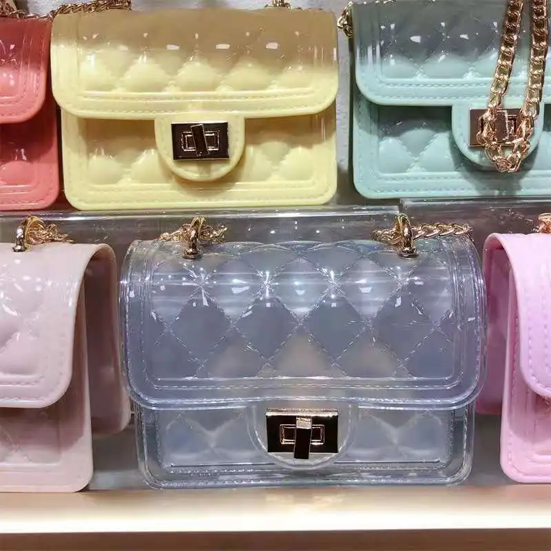2021 New Arrival Candy Color Jelly Bag Chain Bag Fashion Girl PVC Mini Shoulder Bag
2021 New Arrival Candy Color Jelly Bag Chain Bag Fashion Girl PVC Mini Shoulder Bag