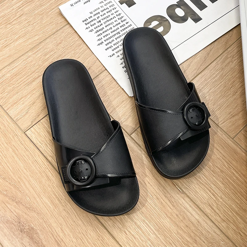 New style slippers female summer simple design buckle women slides indoor outdoor sandals for women, Black, brown, beige and pink
New style slippers female summer simple design buckle women slides indoor outdoor sandals for women, Black, brown, beige and pink