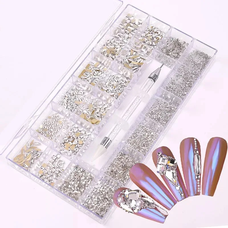 New design 3d Mixed Diamond Shape Kit Flatback Glass rhinestones nail art fancy crystal decoration Nail Art Rhinestones Box, Colorful
New design 3d Mixed Diamond Shape Kit Flatback Glass rhinestones nail art fancy crystal decoration Nail Art Rhinestones Box, Colorful