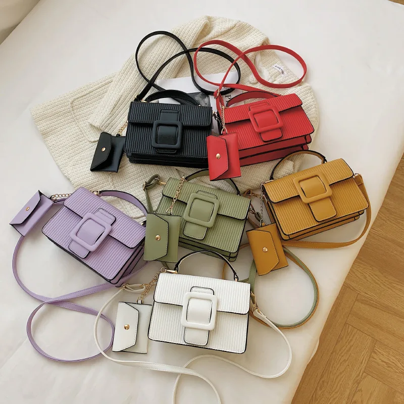 2021 New Korean Version Crossbody Bag Large-Capacity Stitching Belt Buckle Shoulder Bag Ins Trendy Purse and Handbags, 6 colors
2021 New Korean Version Crossbody Bag Large-Capacity Stitching Belt Buckle Shoulder Bag Ins Trendy Purse and Handbags, 6 colors
