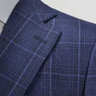 Mens Suits Graphic Customization Original Factory Newest Custom Fashion Slim Fit Business Blue Woolen Suit
