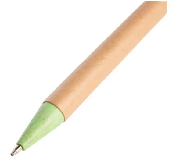 2020 eco-friendly pens wheat grass black ink click pens for