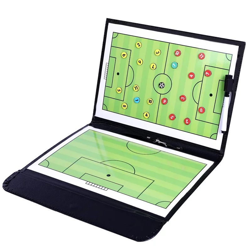 Trainning Assisitant Equipments Football Soccer Tactical Board 2.5 Fold Re-sistant Leather Soccer Teaching Board, Green
Trainning Assisitant Equipments Football Soccer Tactical Board 2.5 Fold Re-sistant Leather Soccer Teaching Board, Green