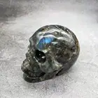 Labradorite Labradorite Wholesale Natural Hand Carved Gemstone Labradorite Crystal Skull Crafts For Healing