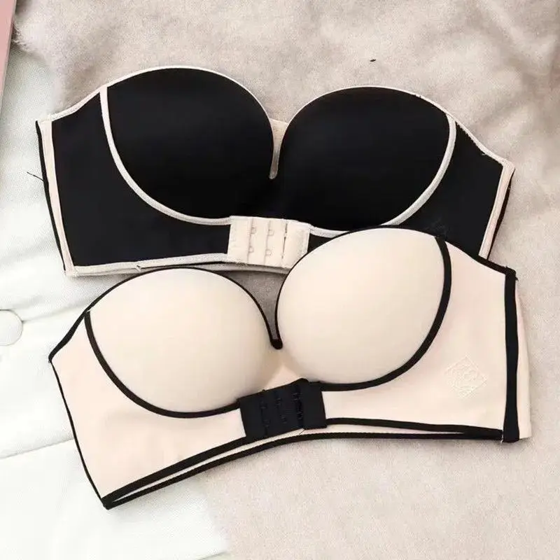 New Design Button up front anti-skid breast pasted sexy accumulation women's dress push up Strapless bra
New Design Button up front anti-skid breast pasted sexy accumulation women's dress push up Strapless bra