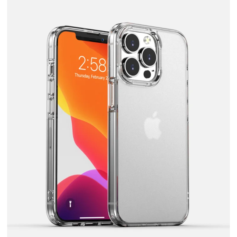 1.5MM Thickness Arylic Matte Hard PC Back Case For iPhone 13Mini 13 Pro Max Clear TPU Shockoproof Cover
1.5MM Thickness Arylic Matte Hard PC Back Case For iPhone 13Mini 13 Pro Max Clear TPU Shockoproof Cover