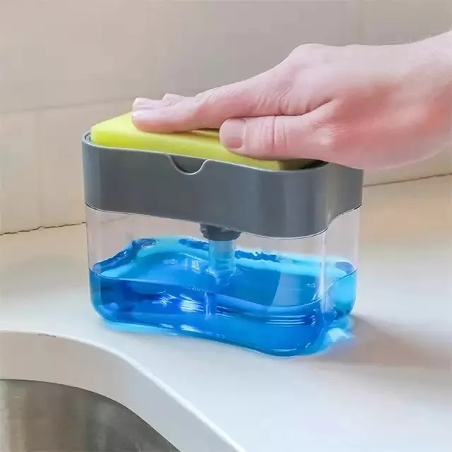 Soap Dispenser Pump With Sponge Manual Press Cleaning Liquid Dispenser Container Manual Press Soap Organizer Kitchen Tool
Soap Dispenser Pump With Sponge Manual Press Cleaning Liquid Dispenser Container Manual Press Soap Organizer Kitchen Tool