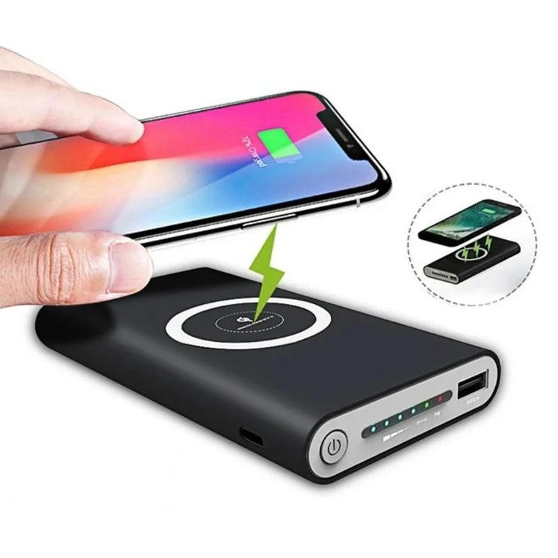 Custom Logo portable Mini Travel Magnetic qc 3.0 charger move mobile Powerbank 10000mah Qi wireless power bank, White black
Custom Logo portable Mini Travel Magnetic qc 3.0 charger move mobile Powerbank 10000mah Qi wireless power bank, White black