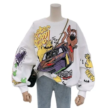 Fashion Spring Autumn Sweatshirt Womens Casual Long Sleeve Graffiti oversized Crewneck Women Hoodie Loose Tops Pullover Coat
Fashion Spring Autumn Sweatshirt Womens Casual Long Sleeve Graffiti oversized Crewneck Women Hoodie Loose Tops Pullover Coat