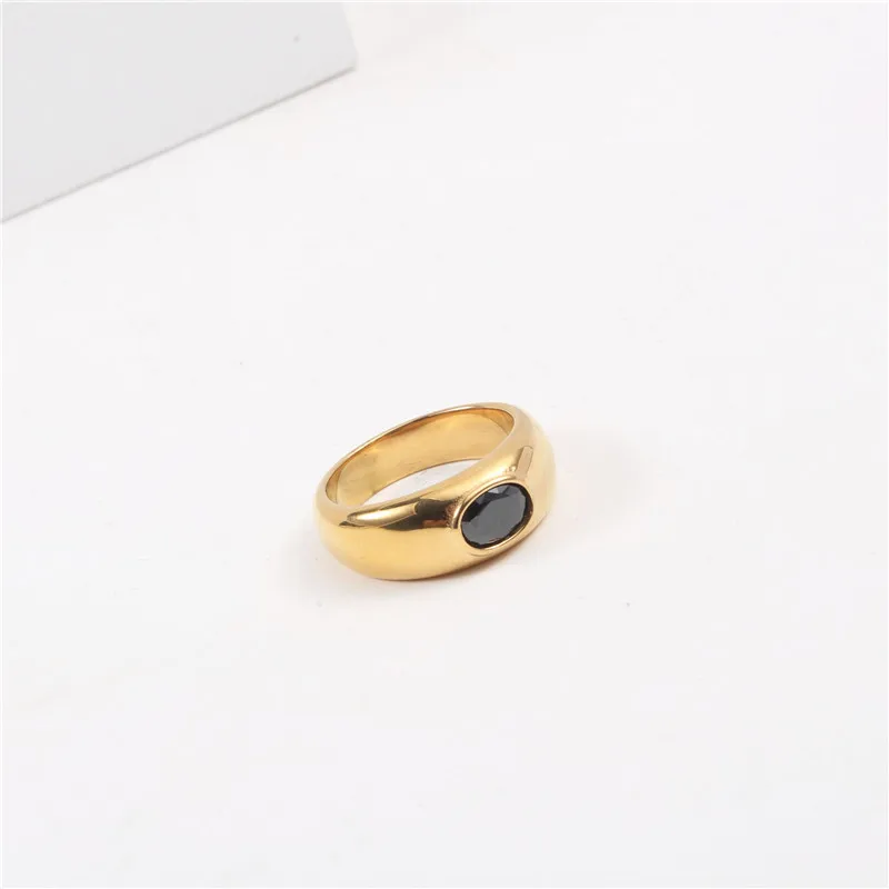 Stainless Steel 18k gold plated rings new fashion design black stone rings jewelry women
Stainless Steel 18k gold plated rings new fashion design black stone rings jewelry women