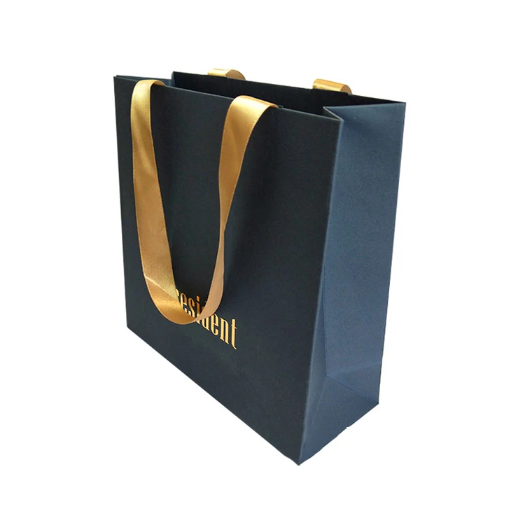 new design polka dot birthday gift ribbon bow paper bag with