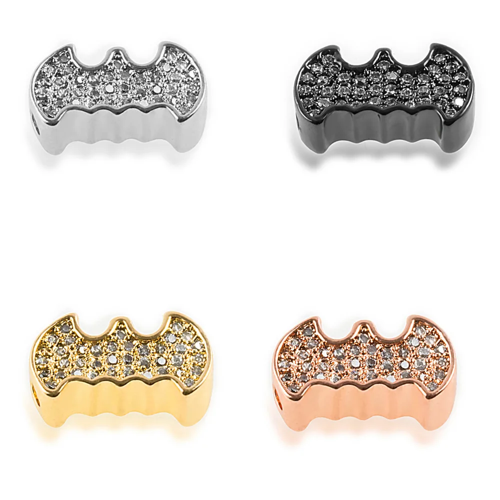 Trendy Jewelry Findings Bracelet Charms CZ Micro Pave Bat Shape Spacer For Accessories Making
Trendy Jewelry Findings Bracelet Charms CZ Micro Pave Bat Shape Spacer For Accessories Making