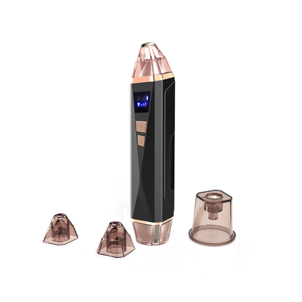Hot compress pore cleaner acne comedo suction facial microdermabrasion skin clean beauty device, White, black
Hot compress pore cleaner acne comedo suction facial microdermabrasion skin clean beauty device, White, black