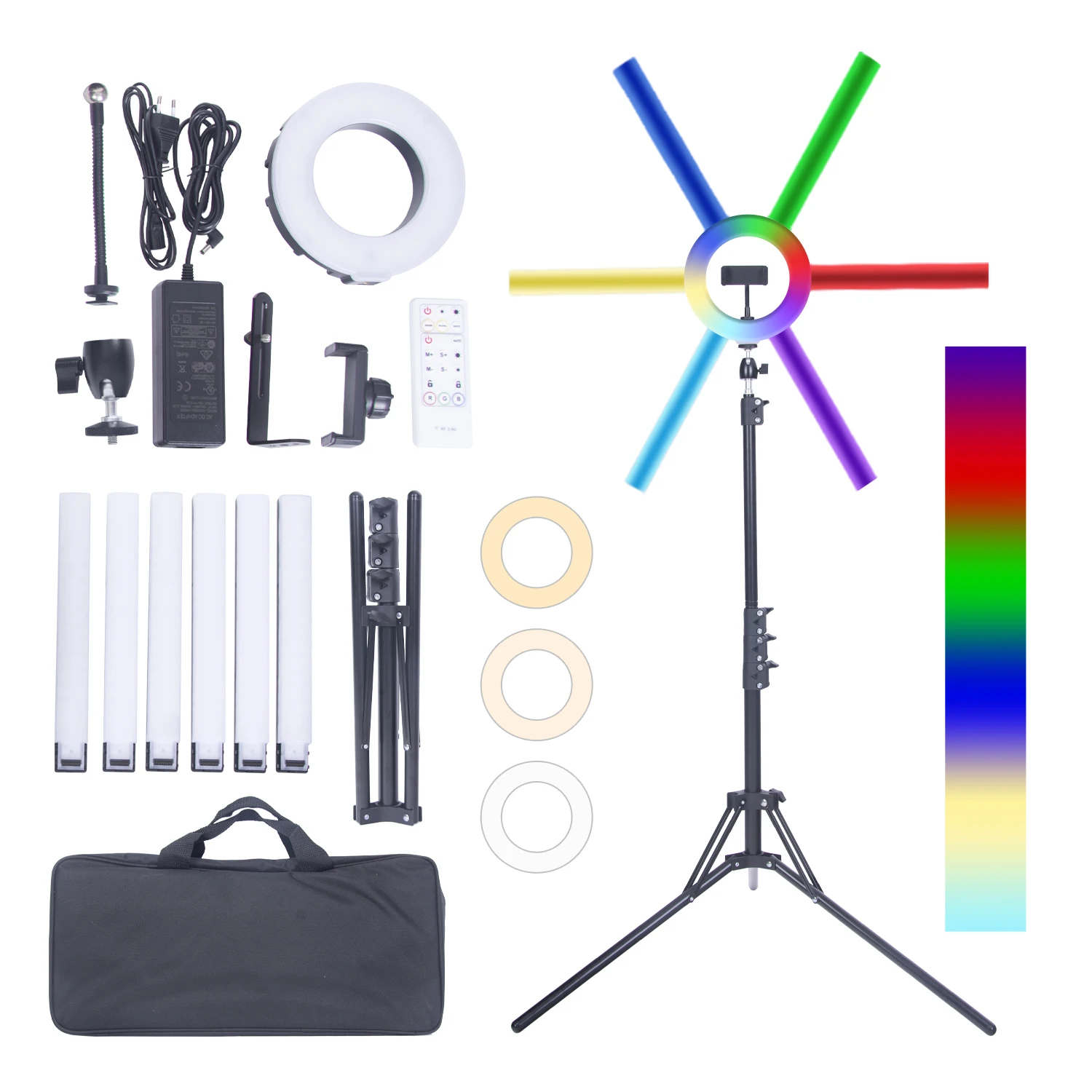 FOSOTO SRL-80 Photographic Makeup RGB lighting 3500-6500k 6 Tube bars light for makeup tattoo beauty star light
FOSOTO SRL-80 Photographic Makeup RGB lighting 3500-6500k 6 Tube bars light for makeup tattoo beauty star light