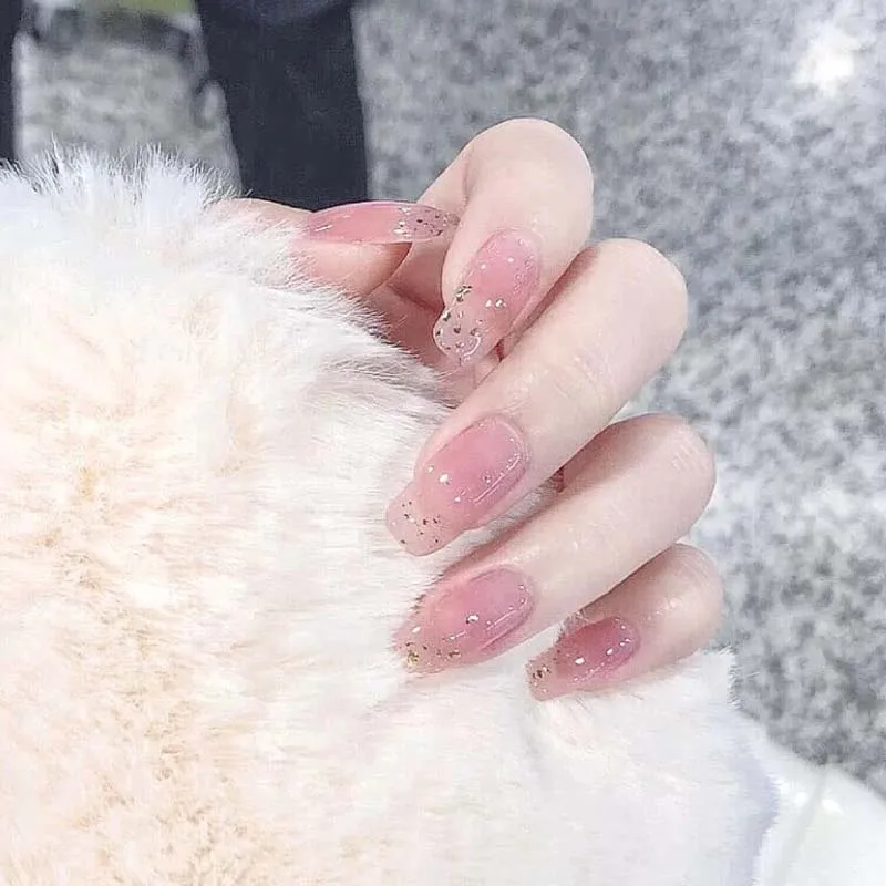 24pcs Pink False Micro Clear Cute fales Press On Long Nails With Rhinestones Summer Nail Art Decoration
24pcs Pink False Micro Clear Cute fales Press On Long Nails With Rhinestones Summer Nail Art Decoration