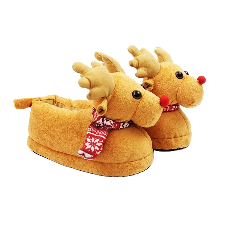 Factory Supply Animal Winter House Christmas Slippers Custom Plush Lady Christmas Reindeer Slippers, Yellow, brown, gray and more color can custom
Factory Supply Animal Winter House Christmas Slippers Custom Plush Lady Christmas Reindeer Slippers, Yellow, brown, gray and more color can custom