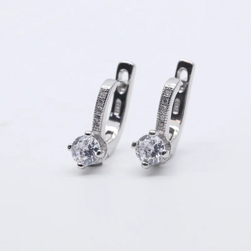 Hot Sale 925 Sterling Silver Round Cut Zircon Diamond Earrings Stud Earrings for Women
Hot Sale 925 Sterling Silver Round Cut Zircon Diamond Earrings Stud Earrings for Women