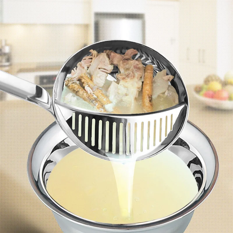Kitchen Colander Stainless Steel Spoon With Hook Long Handle Dregs Filter Mesh Tableware For Soup Creative Hot Pot Spoon
Kitchen Colander Stainless Steel Spoon With Hook Long Handle Dregs Filter Mesh Tableware For Soup Creative Hot Pot Spoon